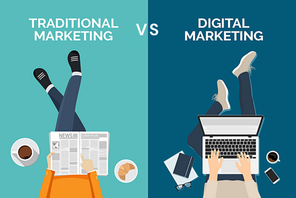 traditional marketing vs. digital marketing